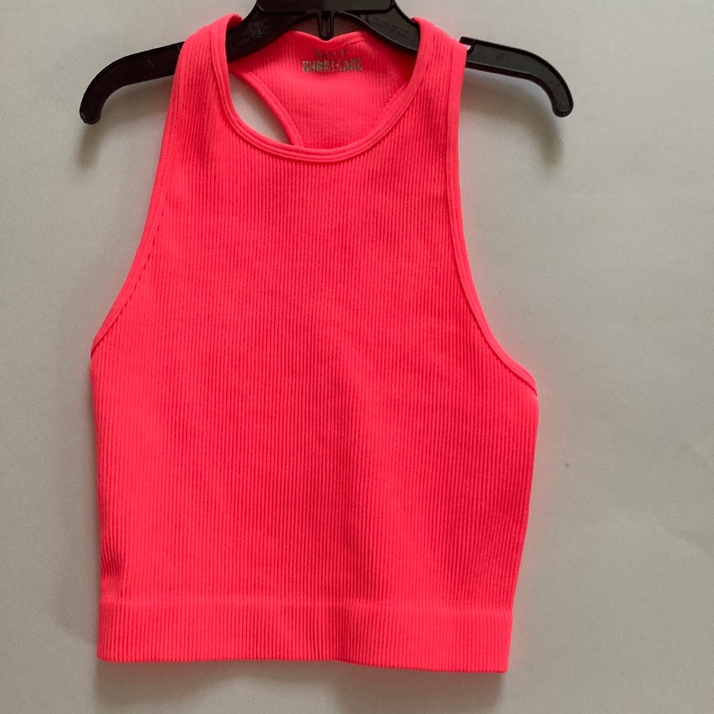 Sassy Shortcake Boutique Neon Pink Cropped Tank top